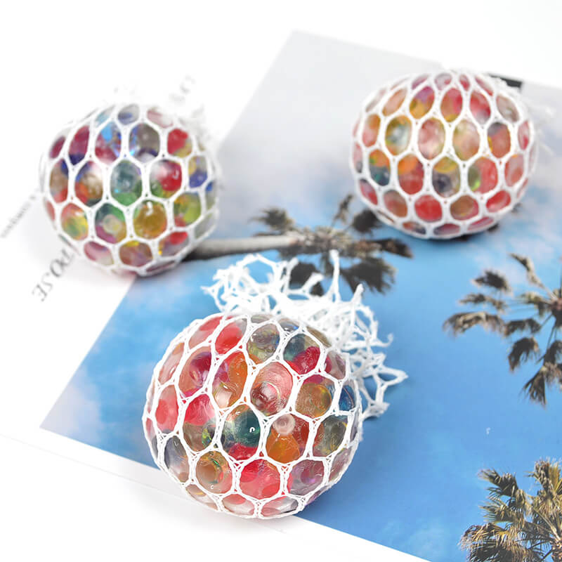 Mesh Grape Squeeze Stress Balls LED Squishy Balls Sensory Toys