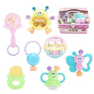 Baby Rattles Toys Set with Box Sensory Teether