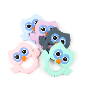 Soothing Baby Teething Relief Toys Silicone Owl Teethers for Infant