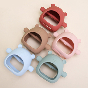 Baby Hand Teether Silicone Teething Mitten Chew Toys