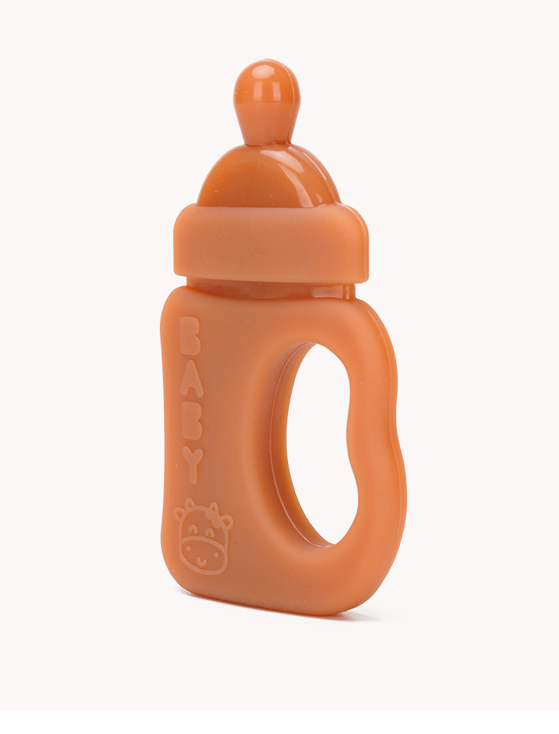 Baby Teethers Bottle Silicone Teething Infant Chew Toys